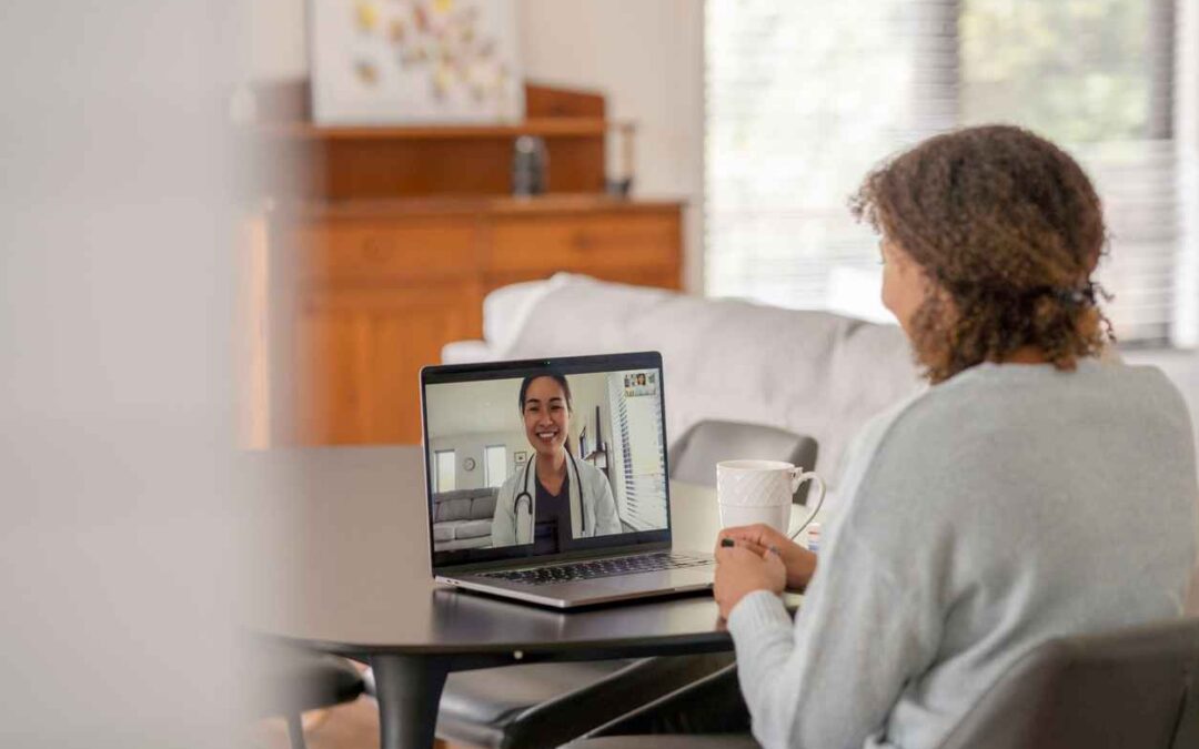 Patient Meeting Remotely with her Doctor